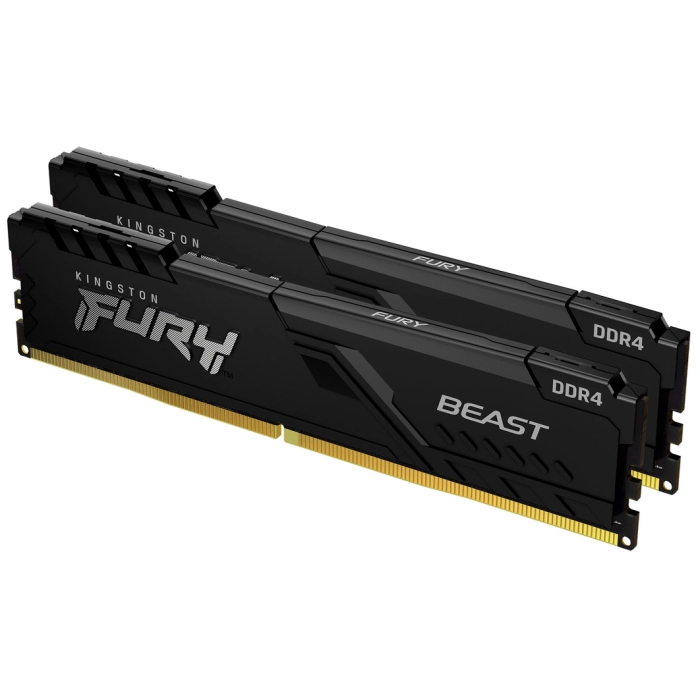 Модульпам'ятідлякомп'ютераDDR416GB(2x8GB)3200MHzFuryBeastBlackKingstonFury(ex.HyperX)(KF432C16BBK2/16)