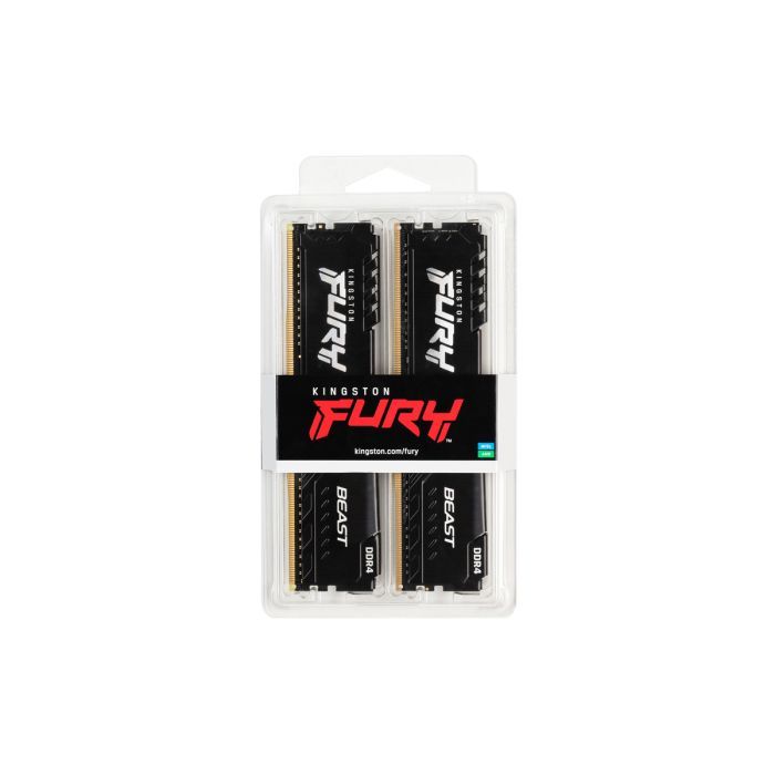 Модуль памяти для компьютера Kingston Fury (ex.HyperX) DDR4 16GB (2x8GB) 3200 MHz Fury Beast Black Фото 4