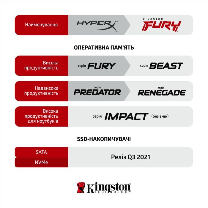 Модуль памяти для компьютера Kingston Fury (ex.HyperX) DDR4 16GB (2x8GB) 3200 MHz Fury Beast Black Фото 7