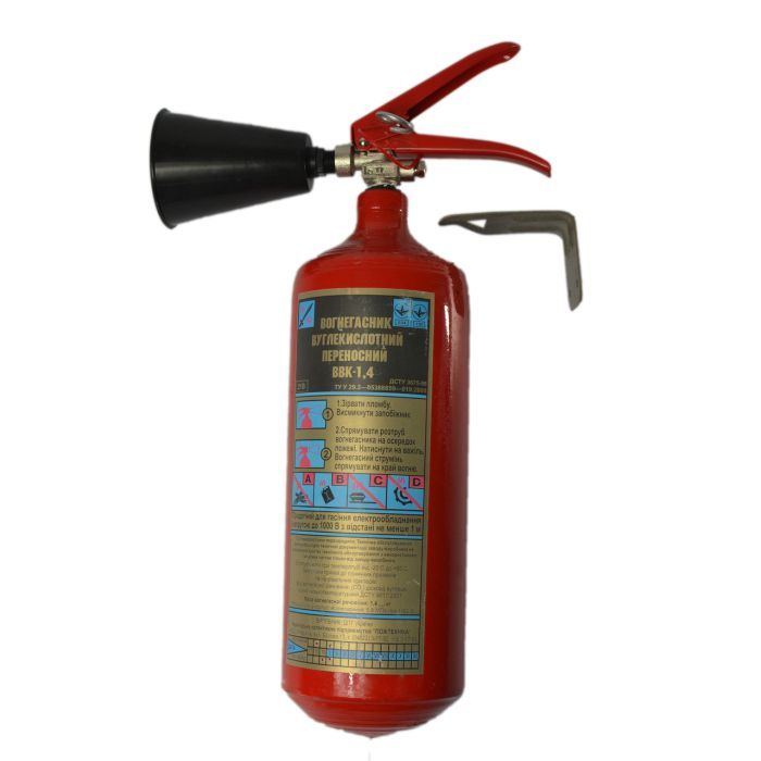 Огнетушитель Рубеж углекислотный ВВК-1,4 Фото