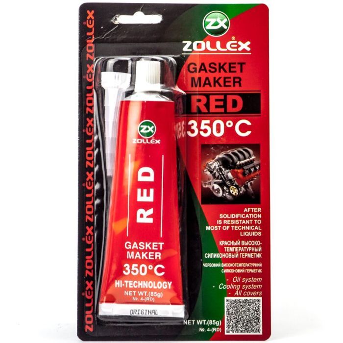 Герметик автомобильный Zollex RED-85g. Фото