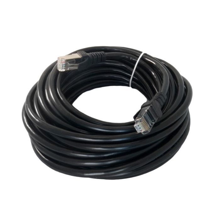 Патч-корд Extradigital 8м, FTP, Cat. 6, CCA, black Фото