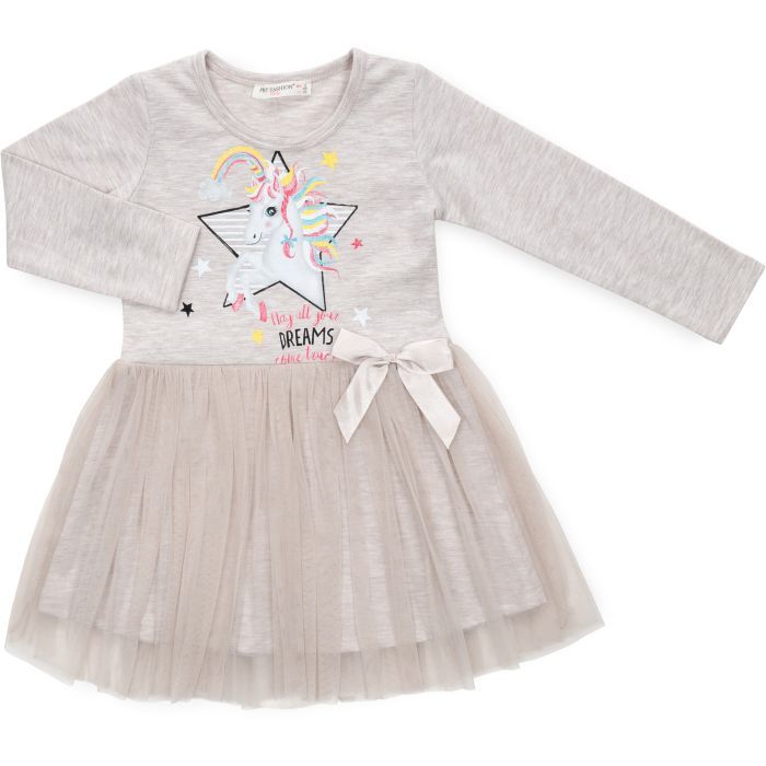 Платье детское POP FASHION с фатиновой юбкой с единорогом Фото