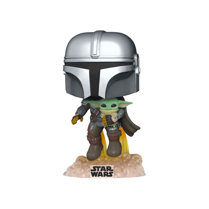 Фигурка для геймеров Funko Pop Мандалорец, летящий с малышом Фото