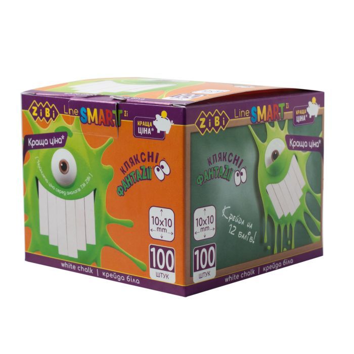 Мел ZiBi белый, 100 шт., SMART Line Фото