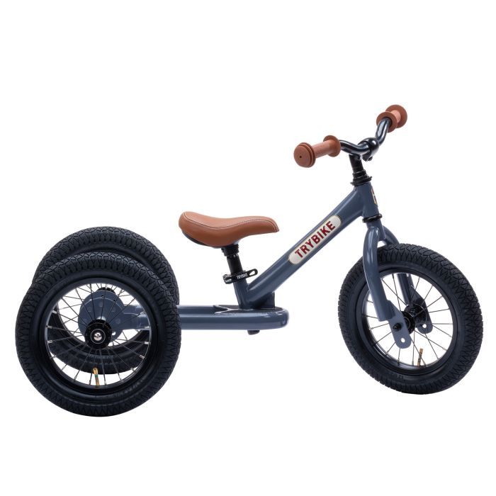 Беговел Trybike триколісний балансуючий сірий Фото