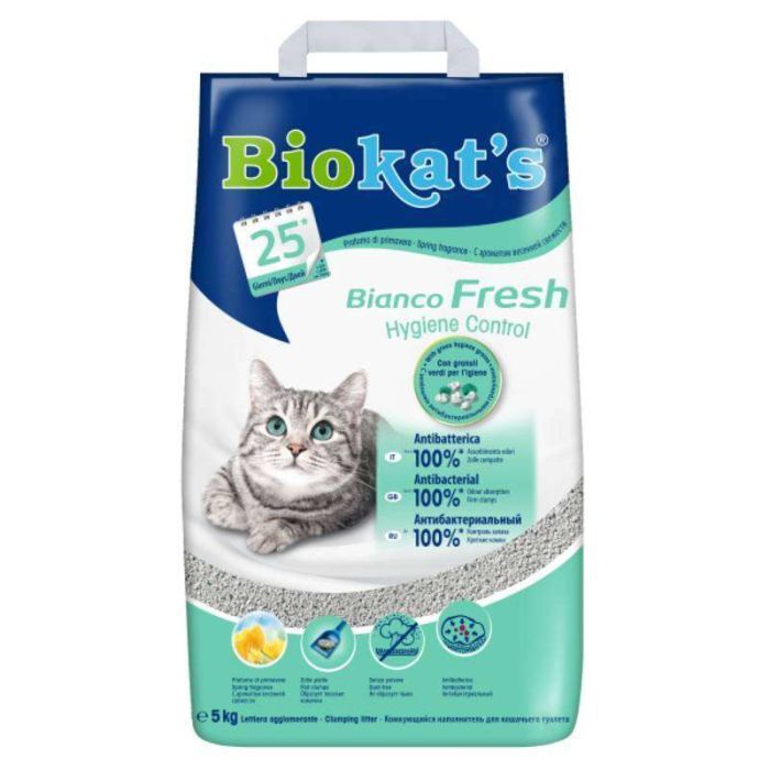 Наполнитель для туалета Biokat's BIANCO FRESH 5 кг Фото
