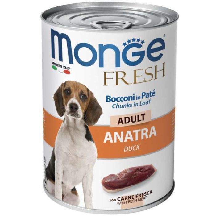 Консервы для собак Monge Dog Fresh утка 400 г Фото