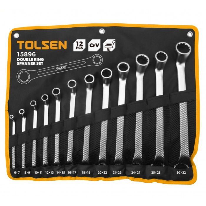 Ключ Tolsen накидных в чехле 12 шт Фото