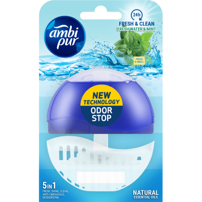 Туалетный блок Ambi Pur Fresh Water & Mint 55 мл Фото
