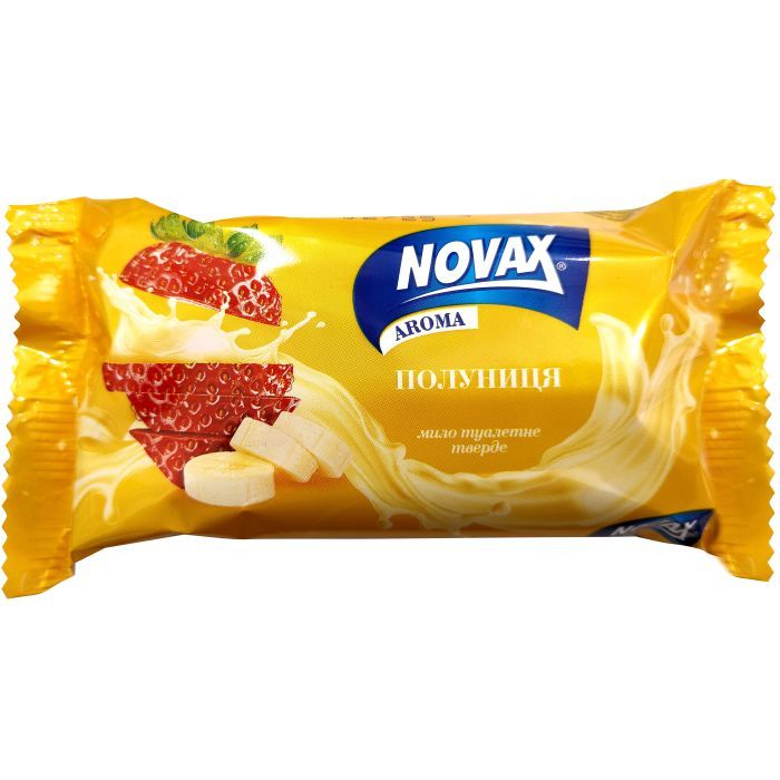 Твердое мыло Novax Aroma Клубника 140 г Фото
