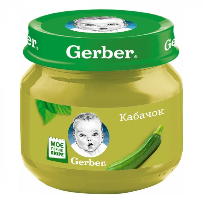 Детское пюре Gerber Кабачок 80 г Фото
