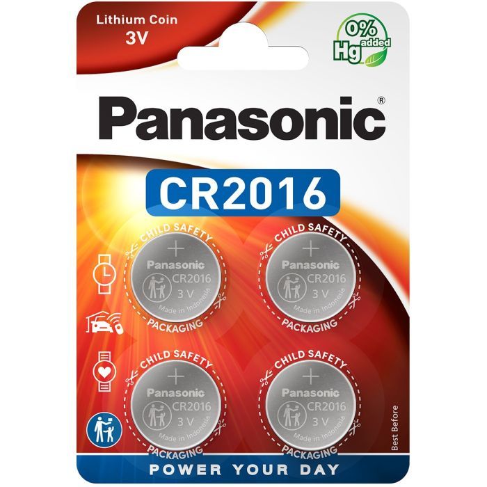 Батарейка Panasonic CR 2016 Lithium * 4 Фото