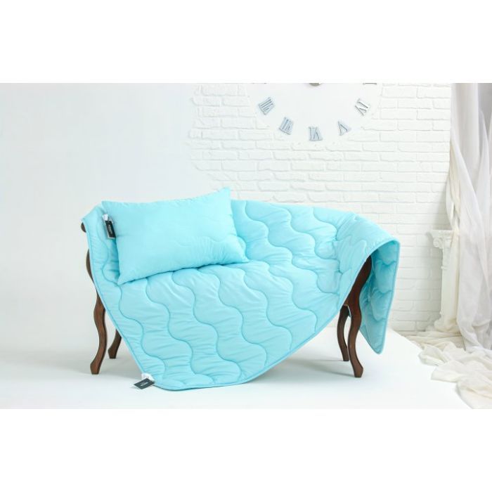 Одеяло MirSon антиалергійна Eco-Soft №1649 Eco Light Blue 172х20 Фото 1