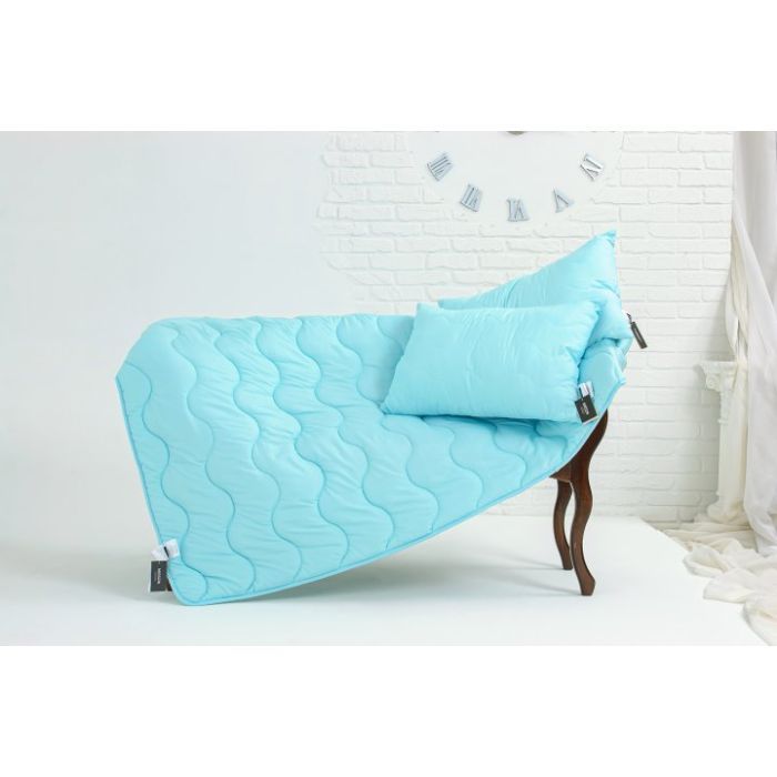 Одеяло MirSon антиалергійна Eco-Soft №1649 Eco Light Blue 172х20 Фото 2