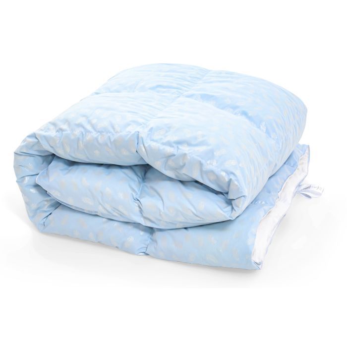 Одеяло MirSon пухова №1858 Bio-Blue 70% пух Зима + 200x220 Фото