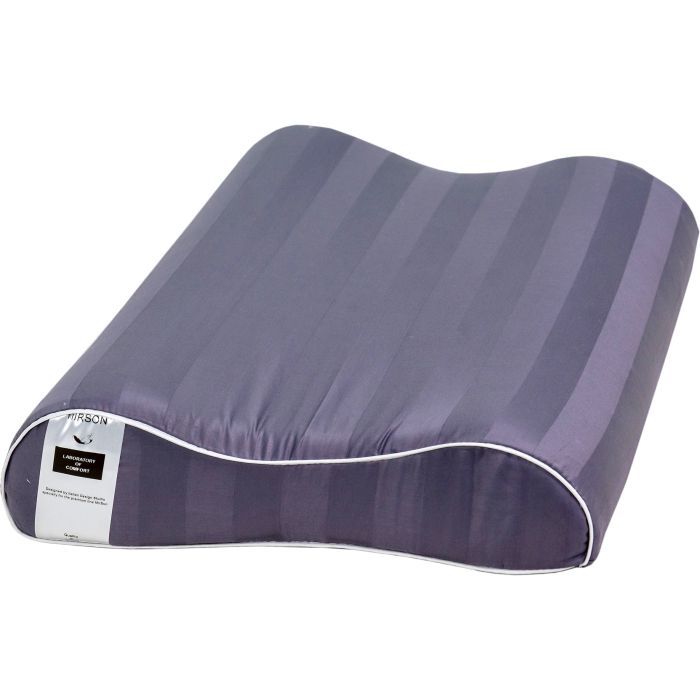 Подушка MirSon ортопедическая №6005 Noble stripe Graphite 58х40х1 Фото