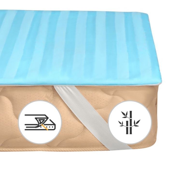 Наматрасник MirSon Valentino Bamboo 604 160х200 см Фото