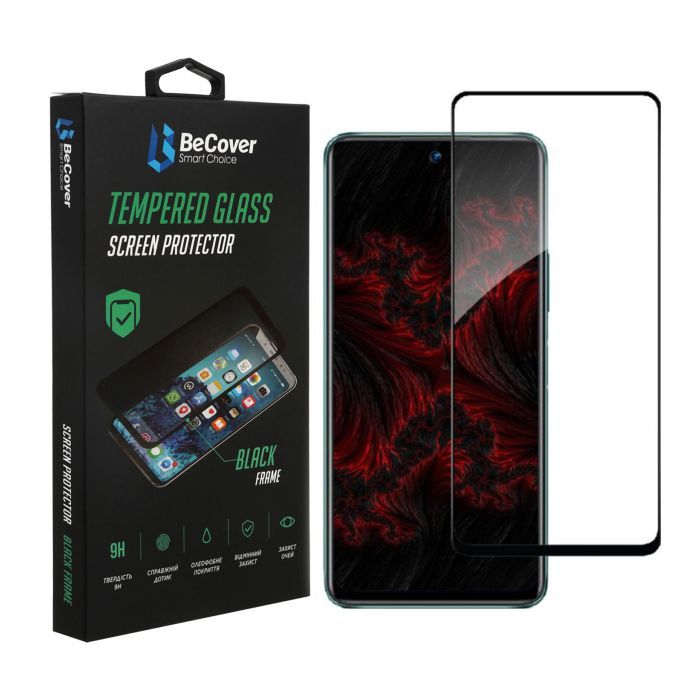 Стекло защитное BeCover Infinix Hot 11S (X6812) Black Фото