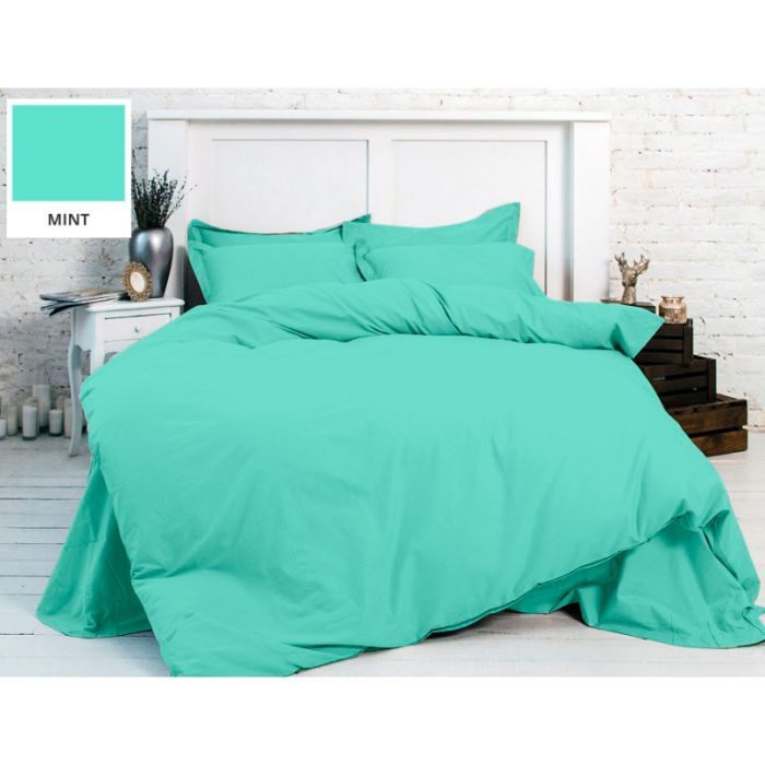Постельное белье MirSon Бязь Premium Mint 143х210х2 Фото