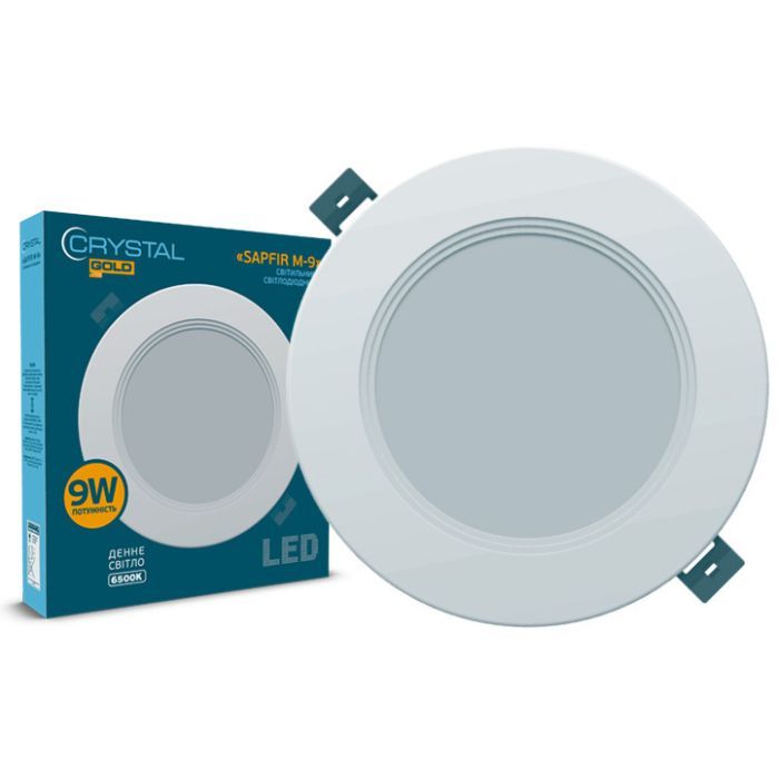 Светильник CRYSTAL GOLD SAPFIR M- 9W 6500K Фото