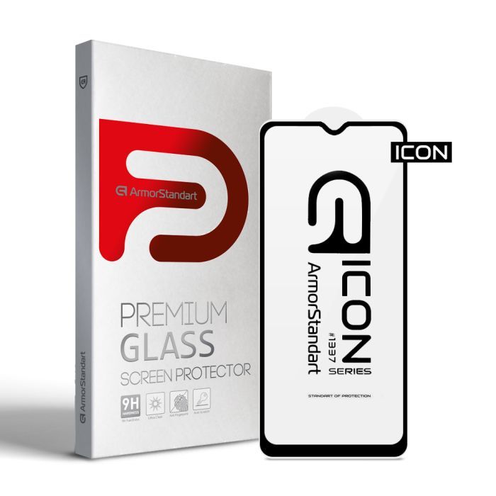 Стекло защитное Armorstandart Icon Xiaomi Redmi 10C / 12C Black Фото