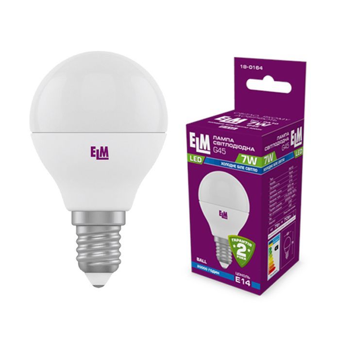 Лампочка ELM D45 7W PA10S E14 4000K Фото