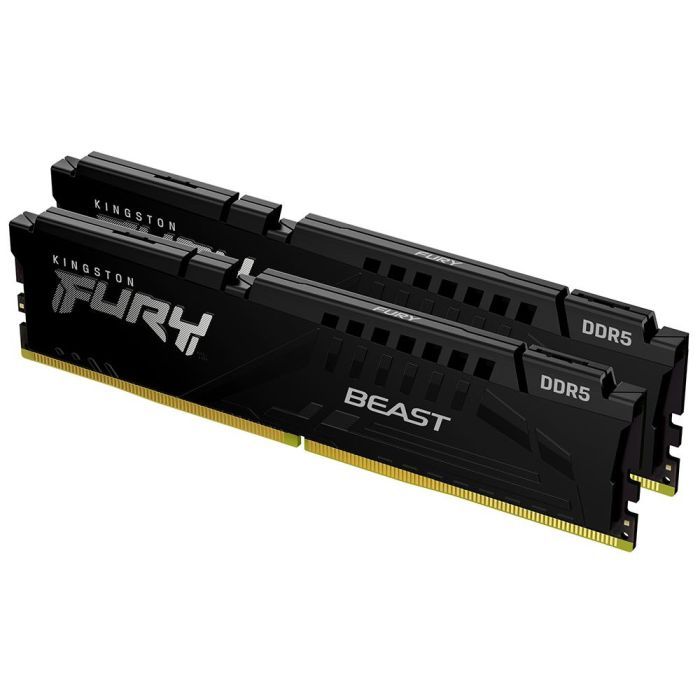 Модуль памяти для компьютера Kingston Fury (ex.HyperX) DDR5 32GB (2x16GB) 5600 MHz Beast AM5 Black Фото