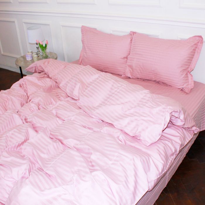 Постельное белье MirSon Satin 30-0007Pink 160х220 Сімейний Фото