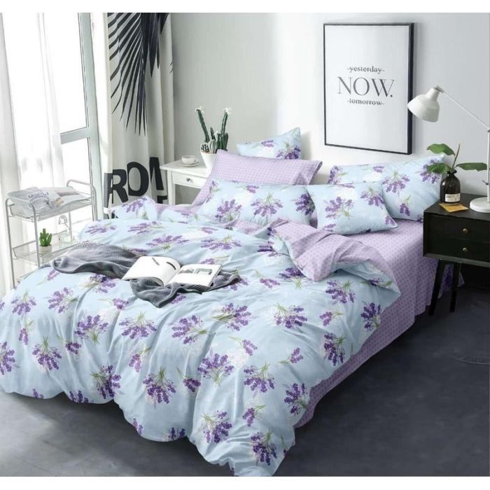 Постельное белье MirSon Бязь 17-0130 Lavender sea 200х220 Фото