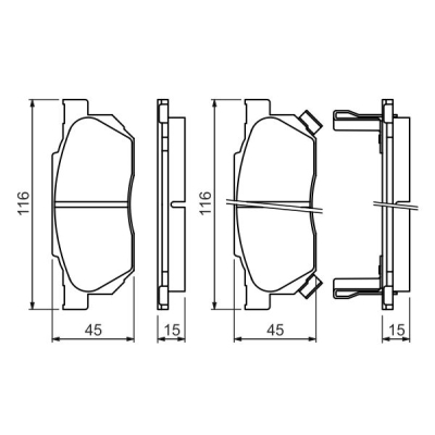 Тормозные колодки Bosch 0 986 490 440 Фото