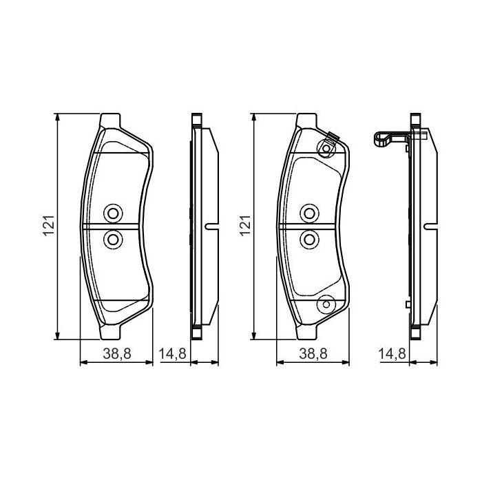 Тормозные колодки Bosch 0 986 495 168 Фото