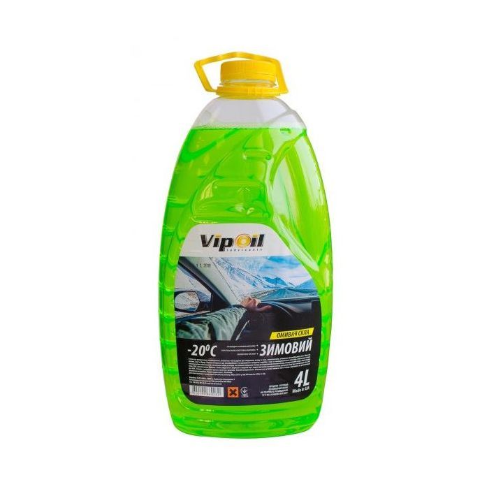 Омыватель автомобильный VIPOIL -20 Яблоко 4л Фото