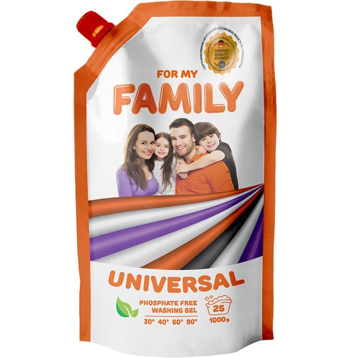 Гель для стирки For My Family Универсальный 1 кг Фото