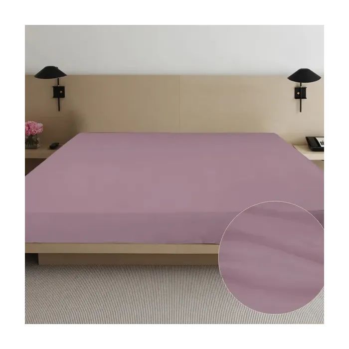 Простынь Ярослав сатин 07 лиловый 220х240 Фото