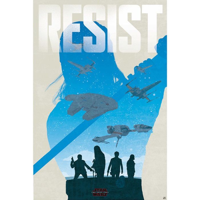 Стикер-наклейка ABYstyle Постер Star Wars — "Resist" 91.5x61 см Фото