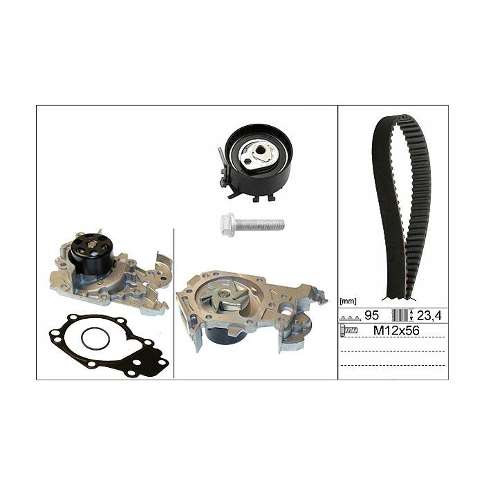 Комплект ремня ГРМ с помпой INA 530 0195 30 Фото