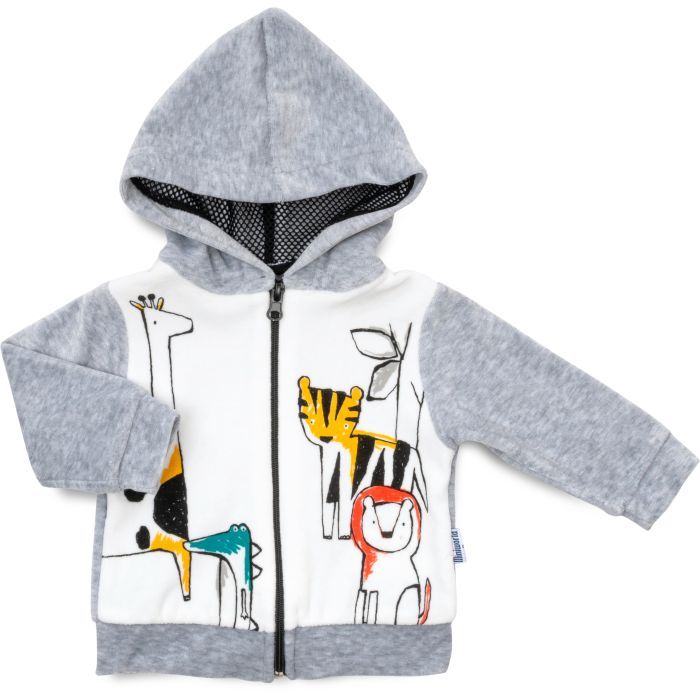 Кофта детская Miniworld велюрова на блискавці Фото