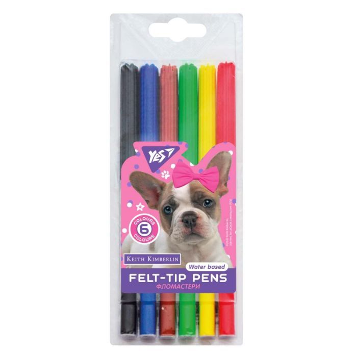 Фломастеры Yes Keith Kimberlin, 6 цветов Фото
