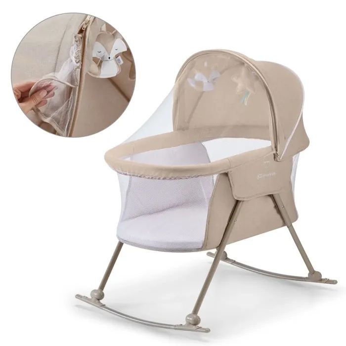 Кроватка Kinderkraft гойдалка Lovi Beige 3 в 1 Фото 8