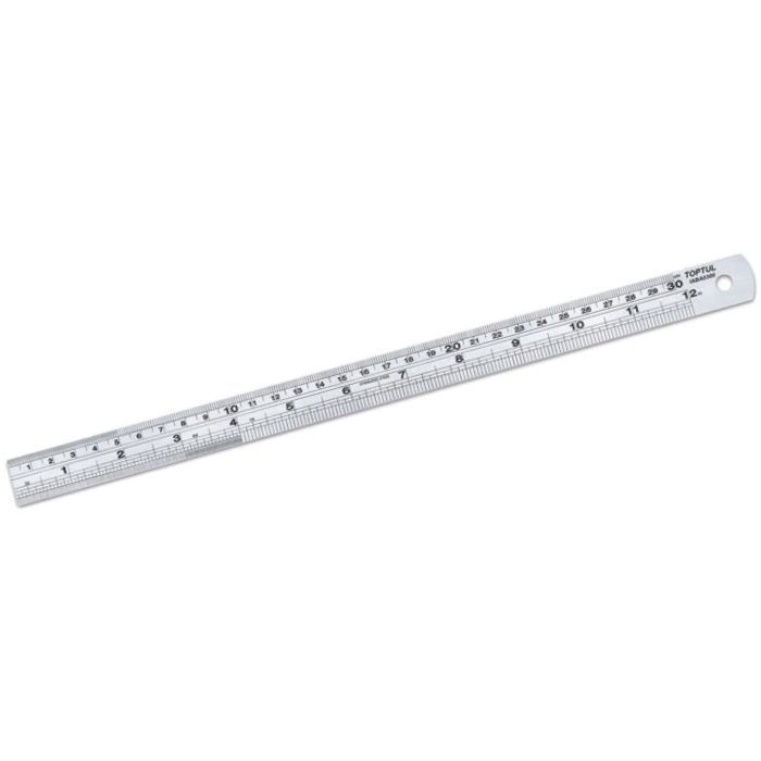 Линейка строительная Toptul 1м из нержавеющей стали Фото