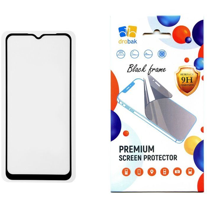 Стекло защитное Drobak Motorola E13 (Black) Фото