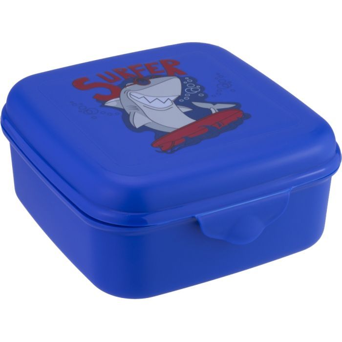 Ланч-бокс детский Economix SHARK 850 мл, синий Фото