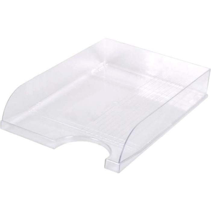 Лоток для бумаг Economix горизонтальный пластик, прозрачный Фото