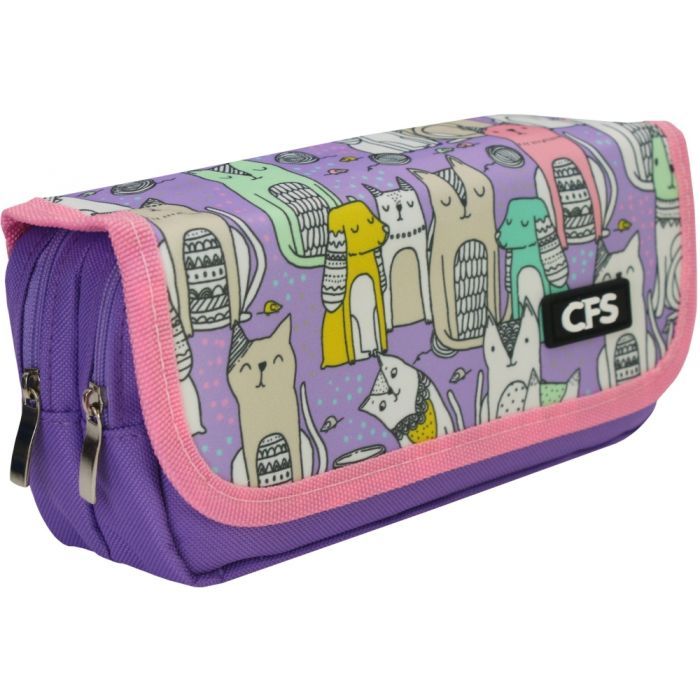 Пенал Cool For School 1 отделение Фиолетовый Фото