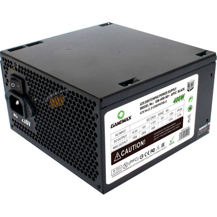 Блок питания Gamemax GM-400-80+APFC Black Фото