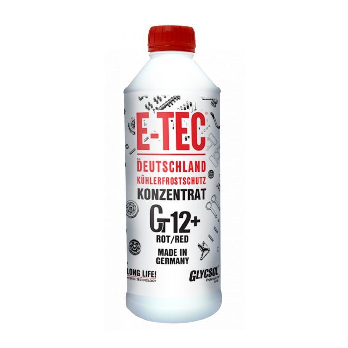 Антифриз E-TEC Конц. Gt12+ Glycsol червоний 1,5 л Фото