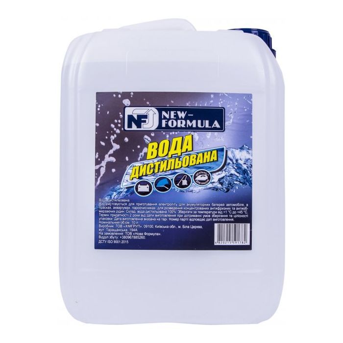 Вода дистиллированная NEW FORMULA 10л Фото