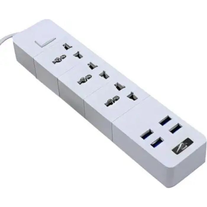 Сетевой фильтр питания Voltronic TВ-Т08, 3роз, 4*USB White Фото