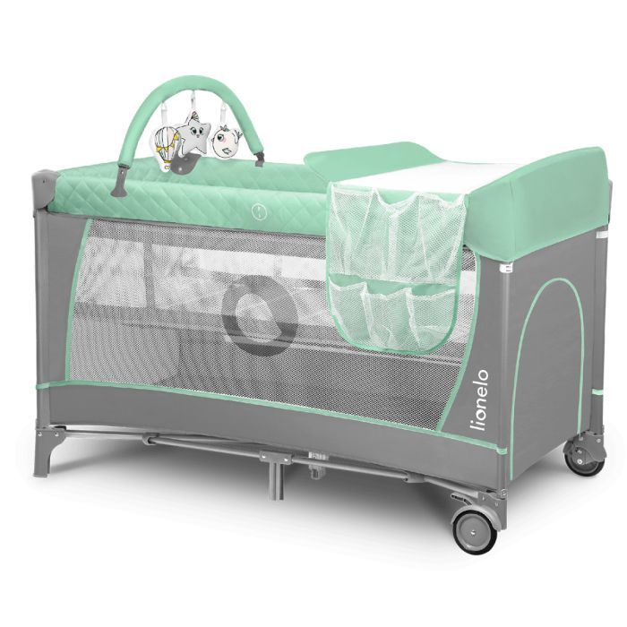 Детский манеж Lionelo Flower Turquoise Фото 1